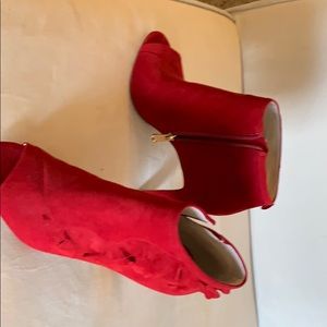 Louise e Cie Red High Heel Bootie